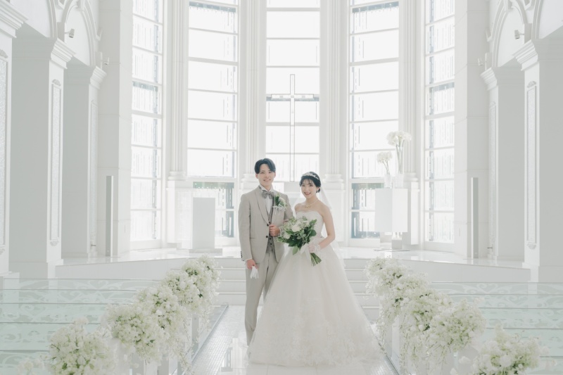 スタジオ&大聖堂撮影プラン<洋装1点+ヘアメイク+全データ>