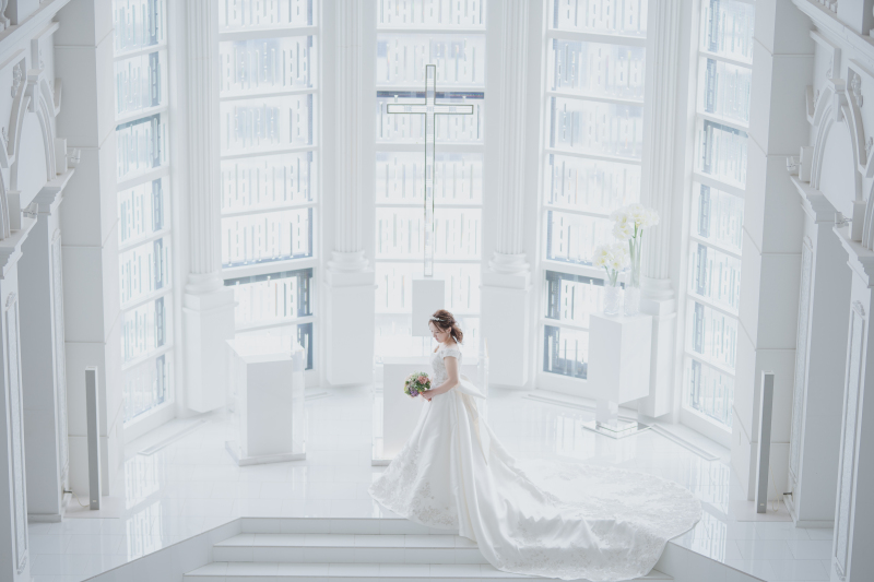 【15%OFF★10月~12月撮影】県内最大級!大聖堂フォト<洋装1点+新婦ヘアメイク+データ>