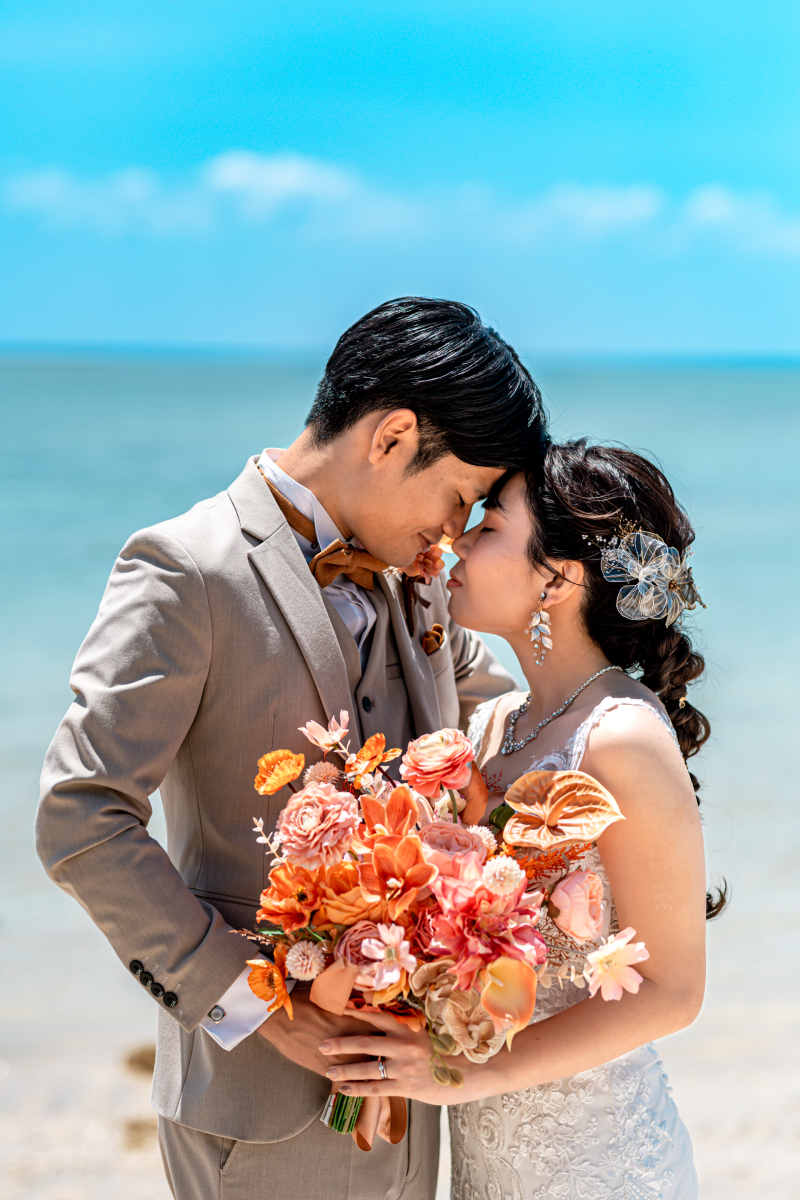 おでこ合わせ寄り添い♡