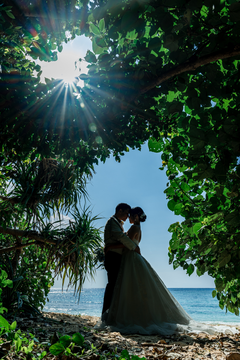 緑の窓でおでこ合わせ♡