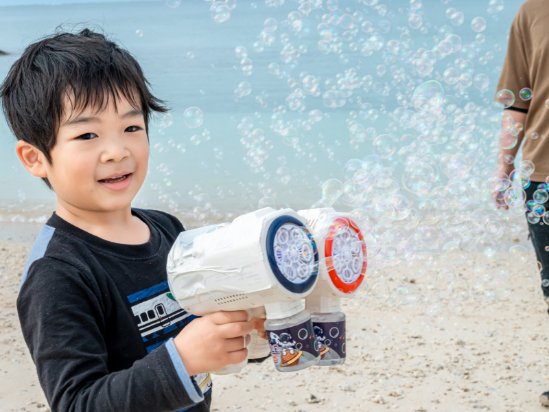 シャボンバブル大はしゃぎ♡
