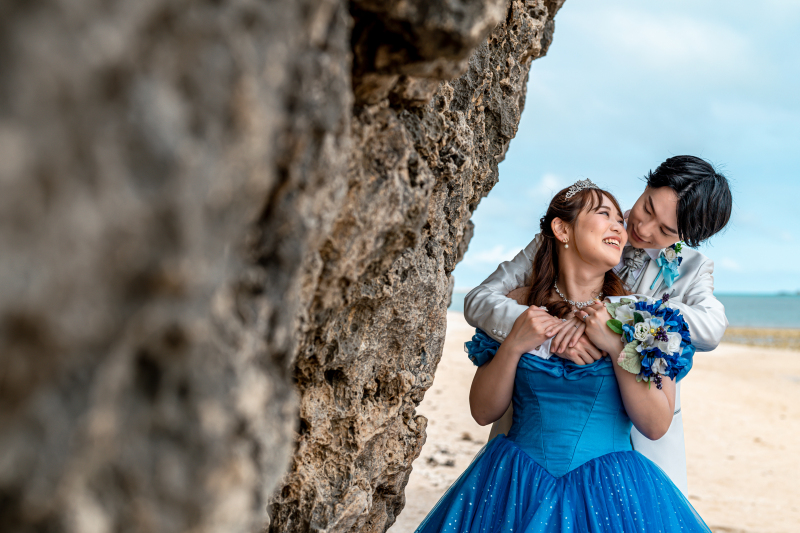 バックハグ見つめ合い♡