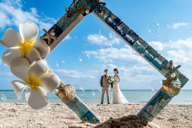 フレーム遠近法シャボン玉♡