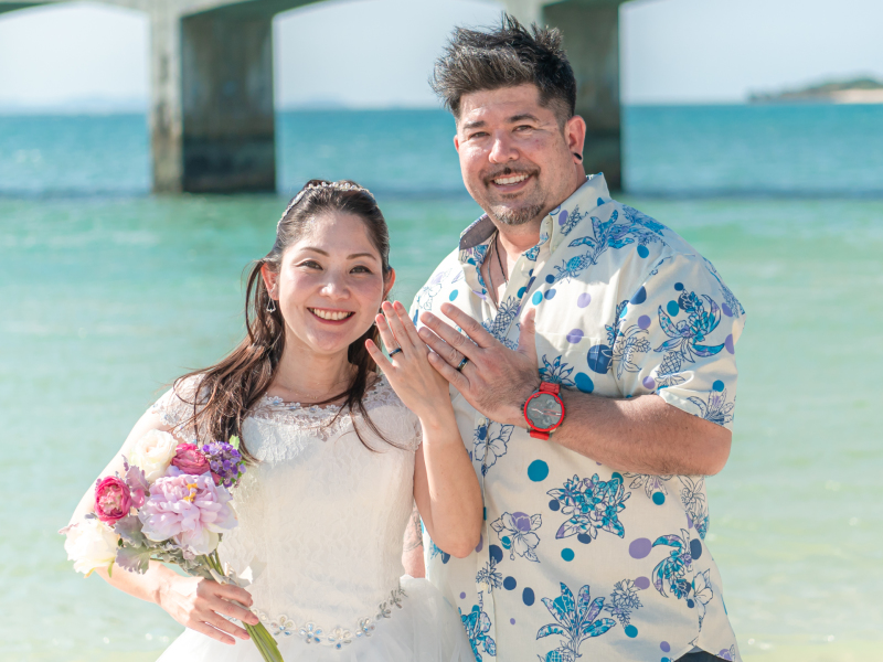 結婚報告ショット♡