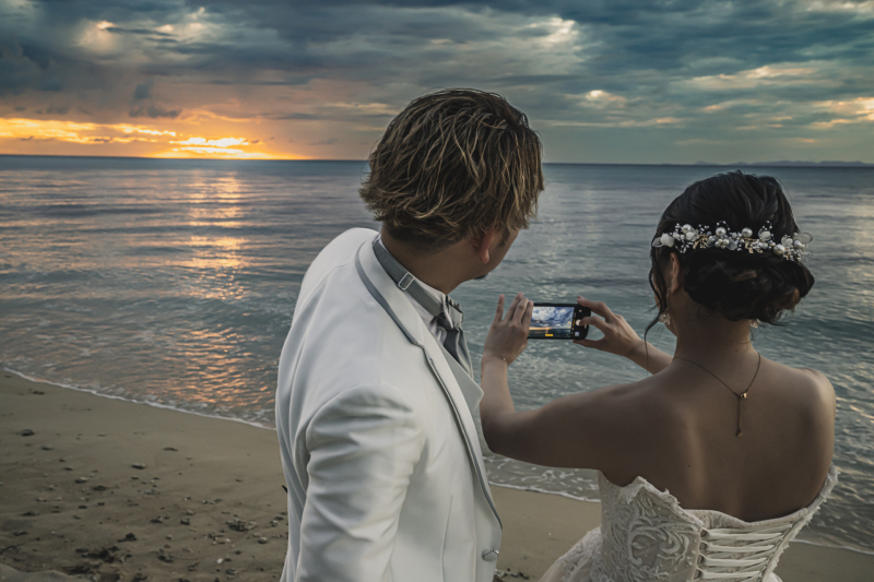 サンセット自撮り♡