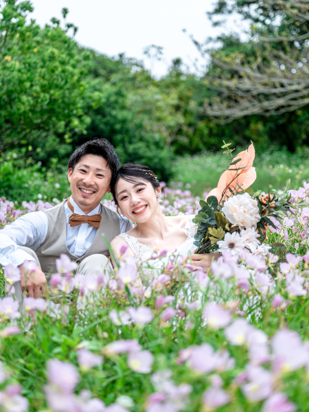 お花畑でゆったり♡