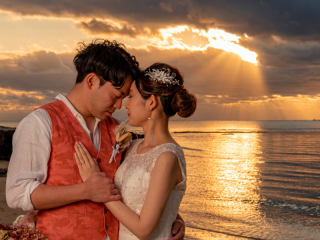 ロケーション動画ロングVer.付きしっかりプラン♬青いビーチ+サンセット+動画