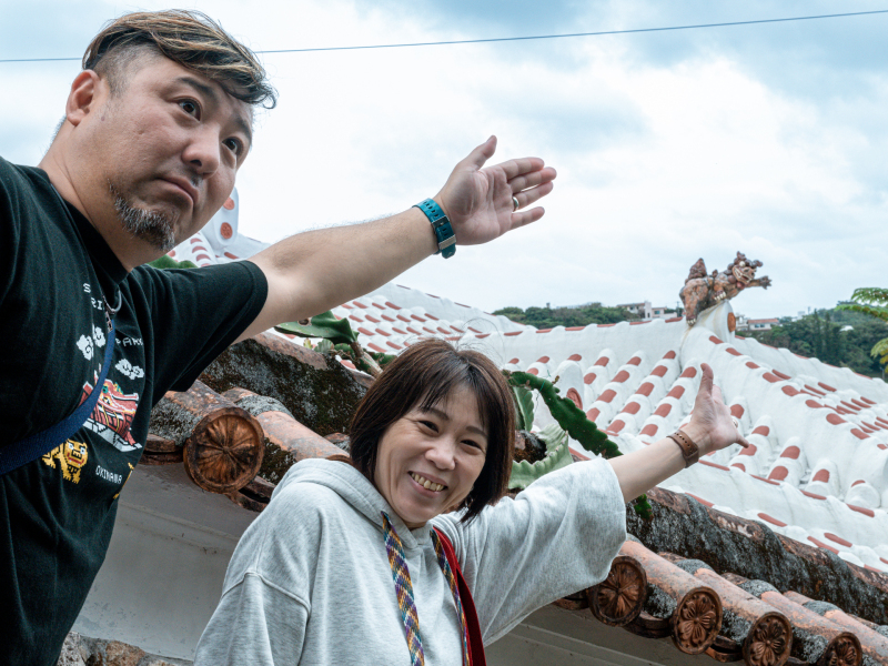 シーサーまねっこ♡