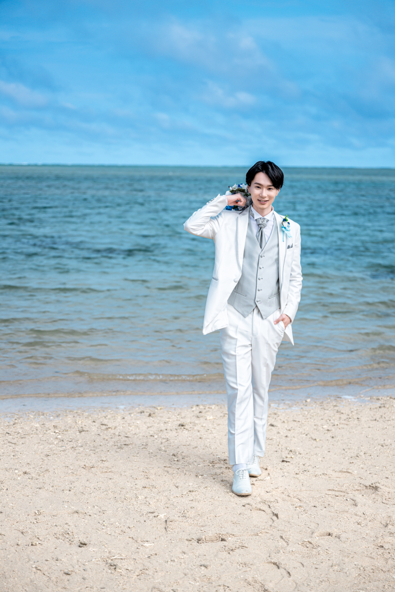 新郎ソロ爽やか笑顔♡
