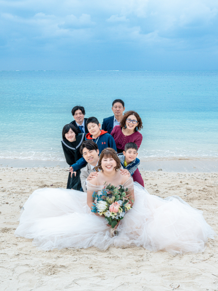 家族みんなで顔出し♡