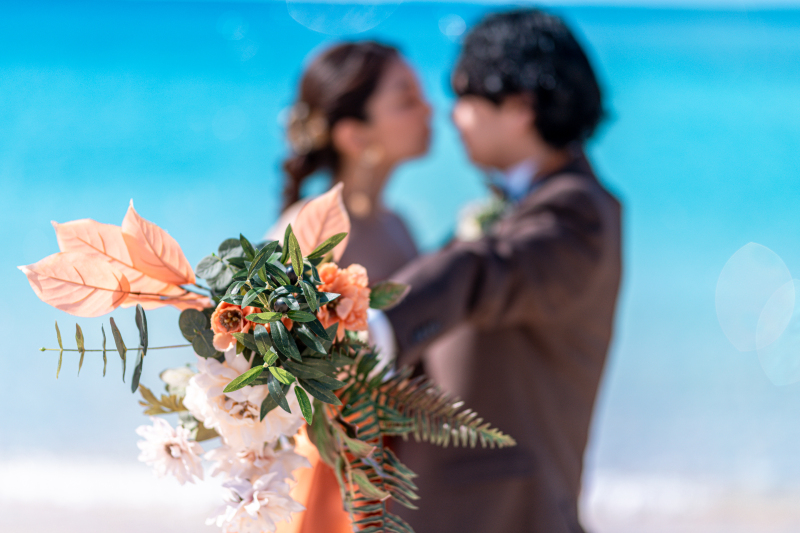 ブーケ越しのキス♡