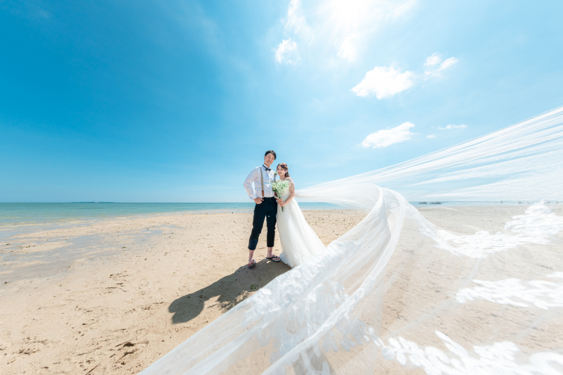 風に舞うベール