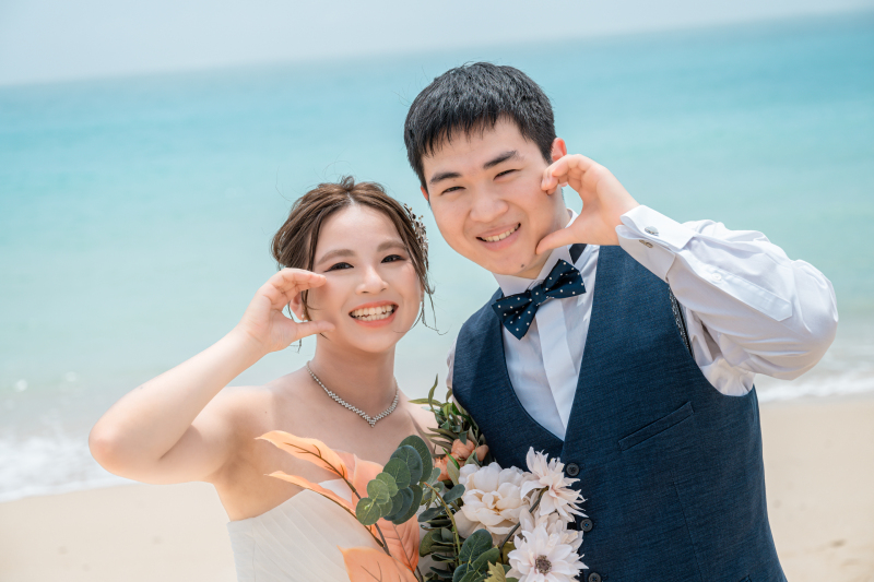 並んで可愛い笑顔