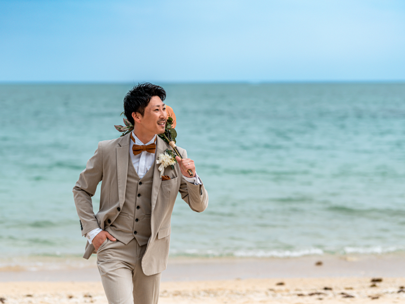 新郎ソロ爽やか笑顔♡