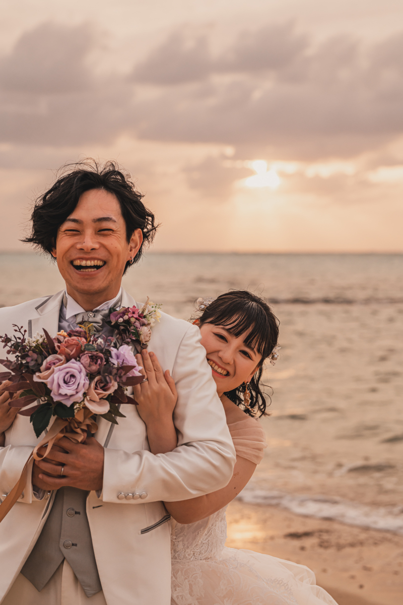 サンセットバックハグ♡