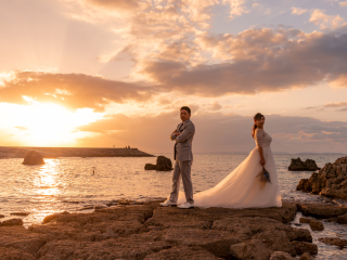 しっかりプラン【スタジオ+青いビーチ+サンセットまで撮影】２か所ロケプラン