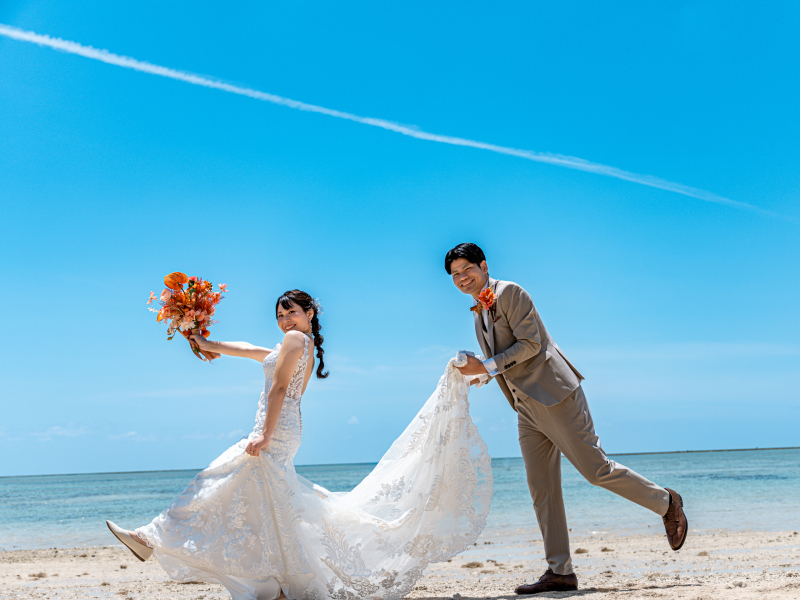 青空と飛行機雲♪