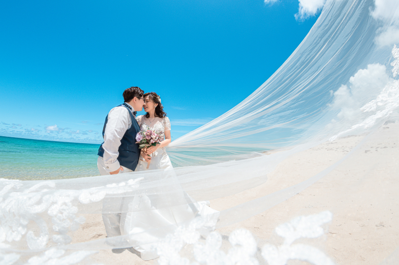 ベールふわっと鼻合わせ♡