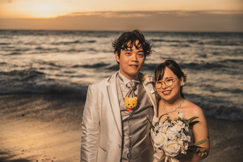 新郎様の胸にぷーさん♡