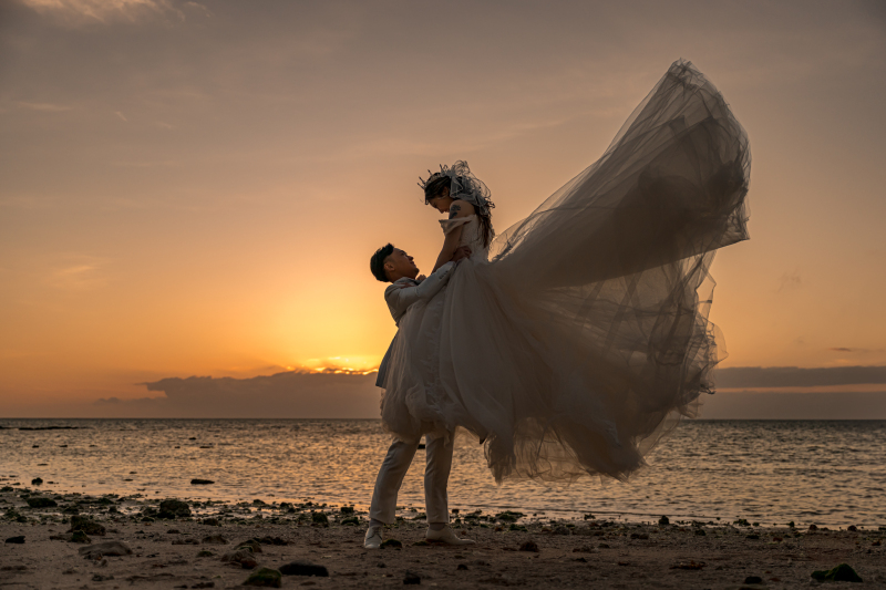 サンセット抱き上げ♡