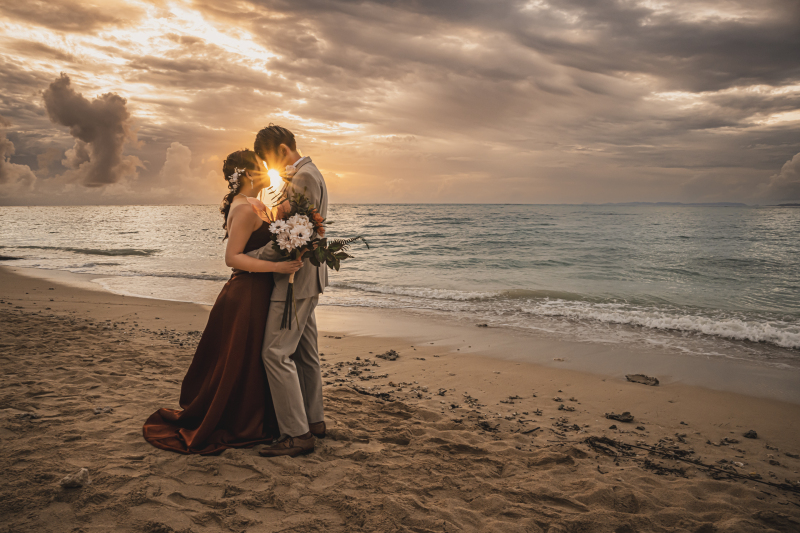 サンセットおでこつん♡