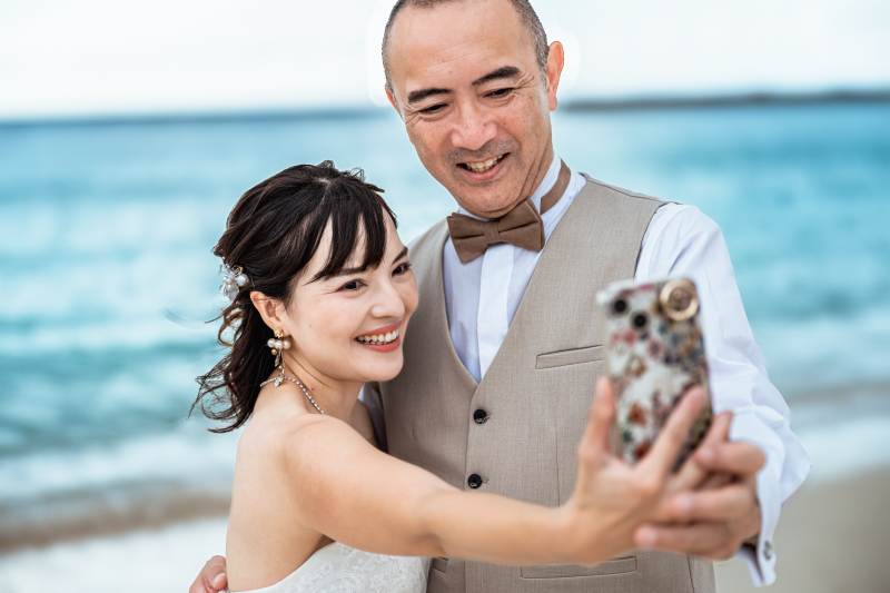 最後はスマホでパシャ♪