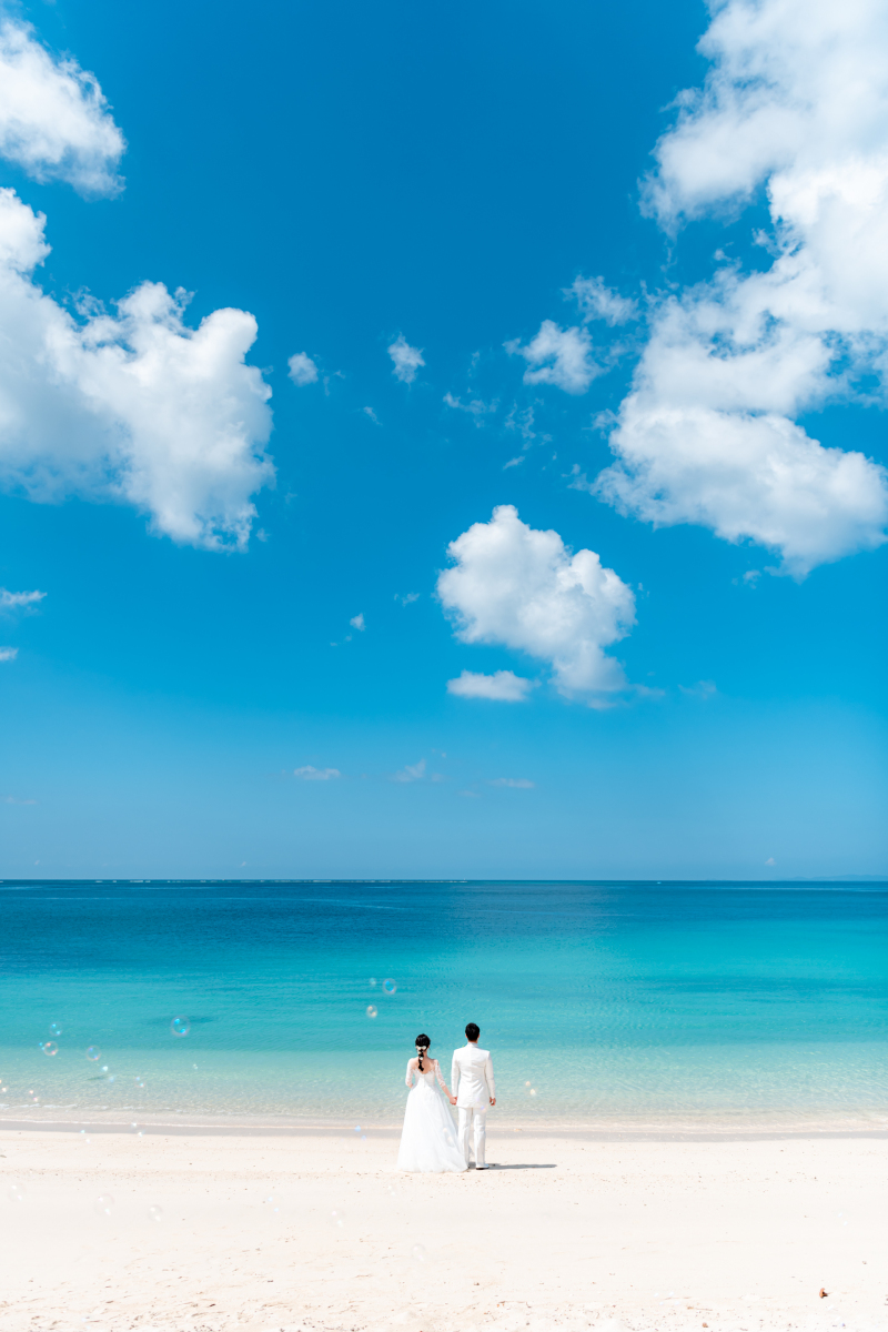 海辺のお2人