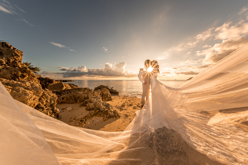 夕日に照らされて♡