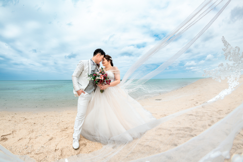 おでこ合わせベール♡