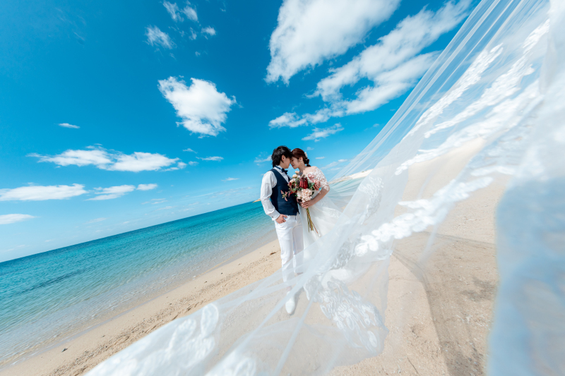 風に舞うベール