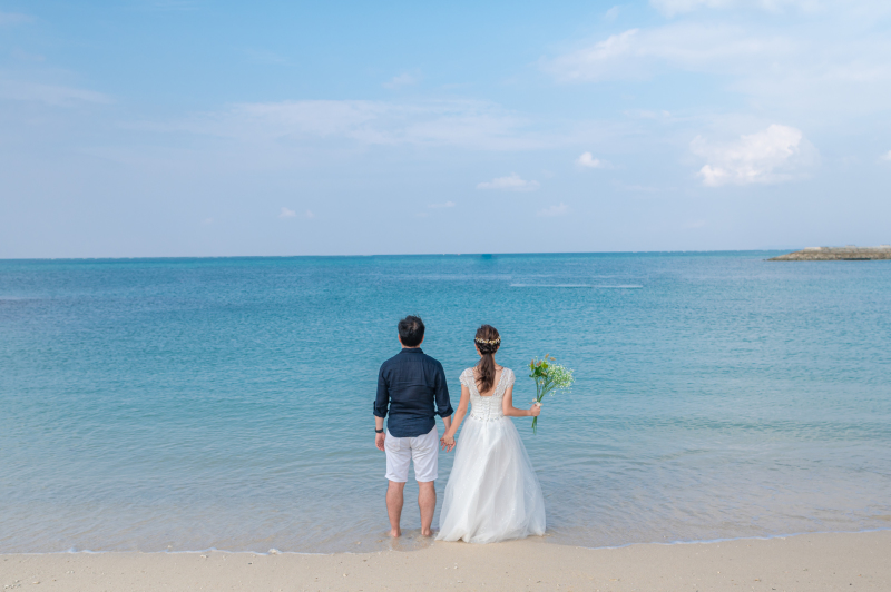 海を見つめて。