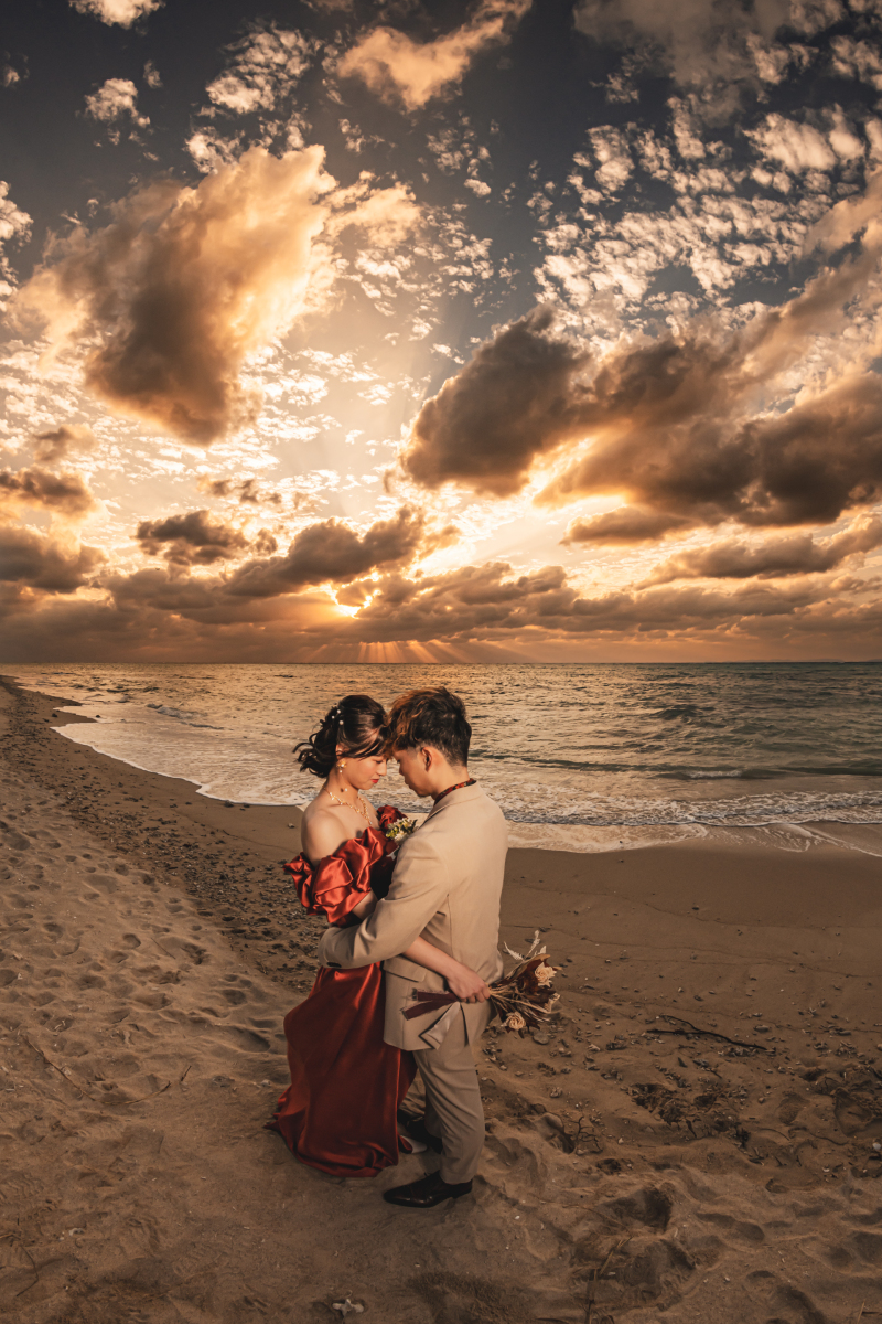 サンセットおでこハグ♡