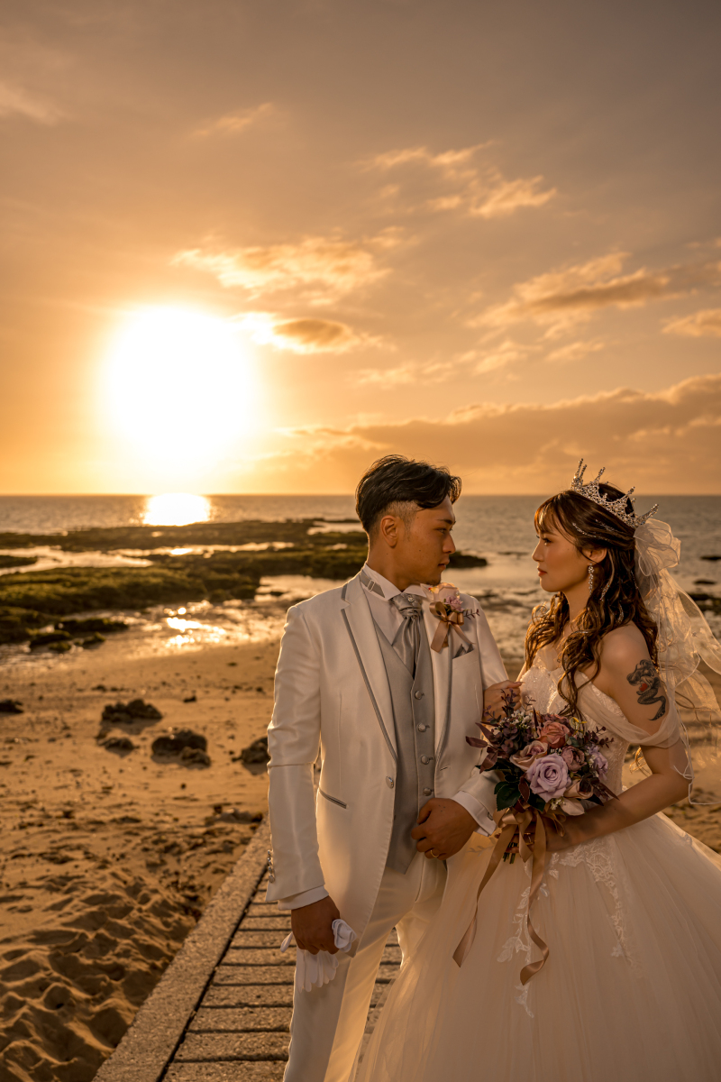 サンセット見つめ合い♡