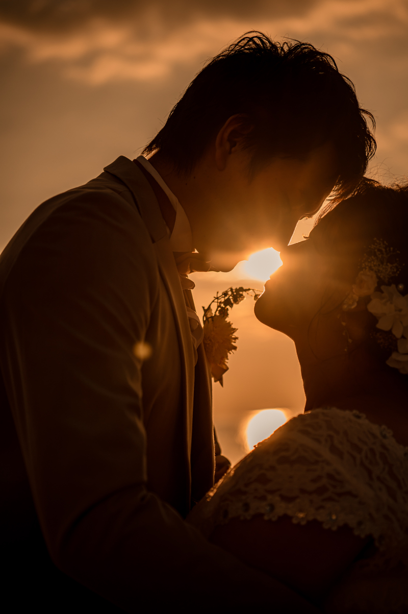 夕陽のシルエット