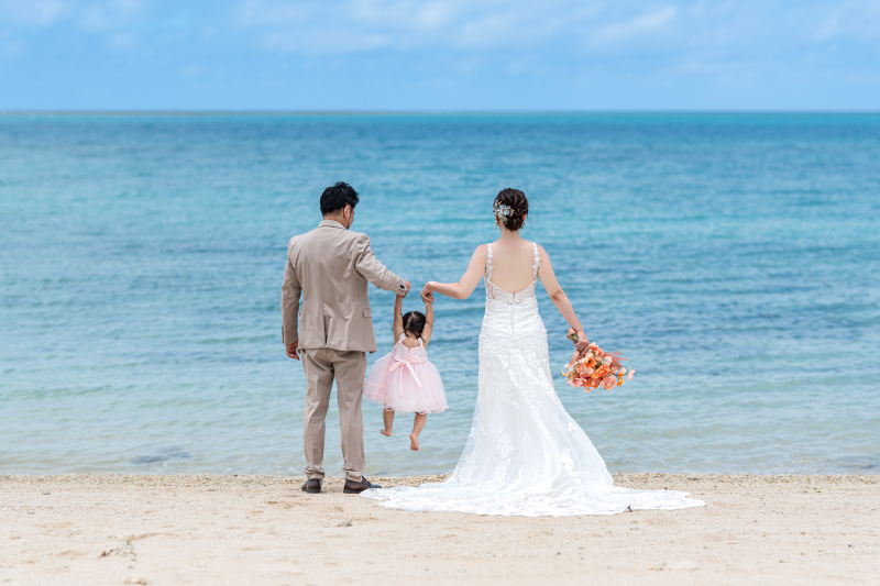 青いビーチジャンプ♡