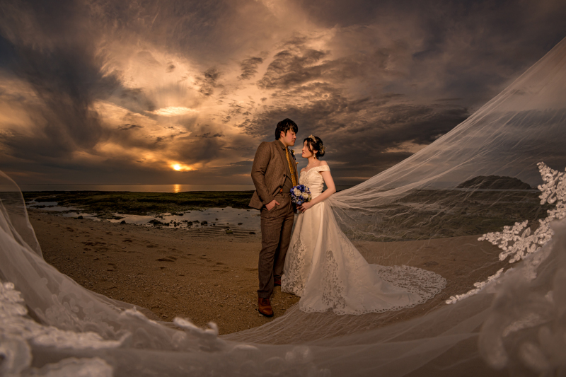 日暮れの見つめ合い♡