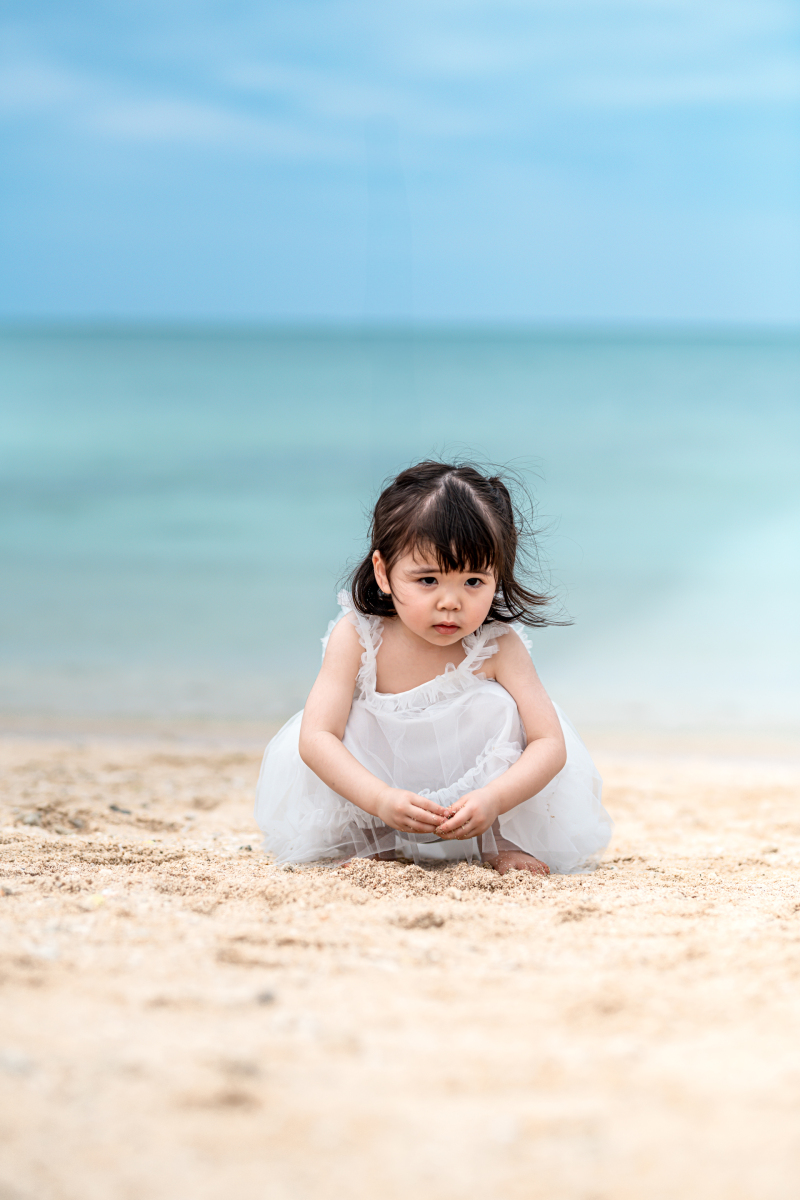 砂遊びに夢中♡