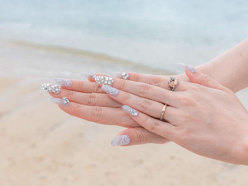 手元をアップで