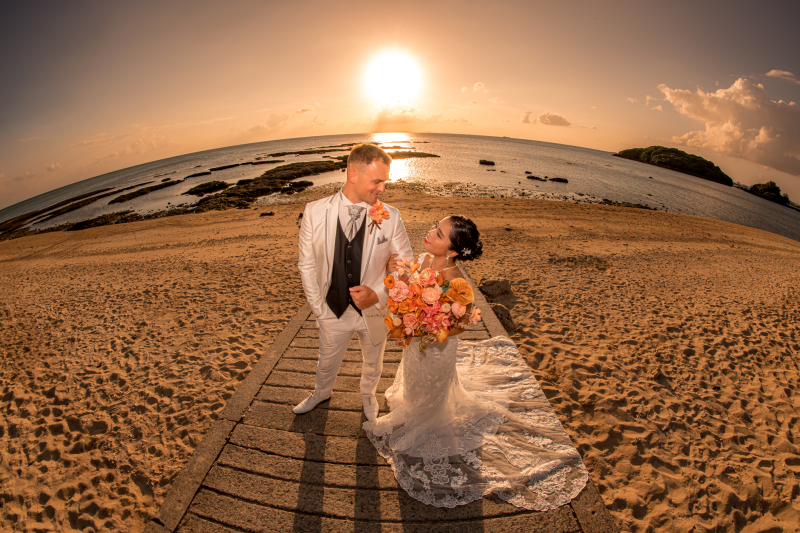 サンセット感動見つめ合い♡