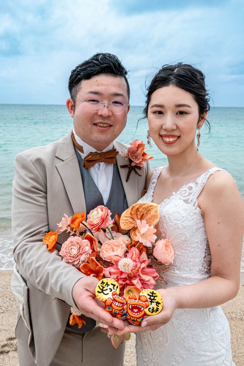 オレンジカラーとシーサー♡