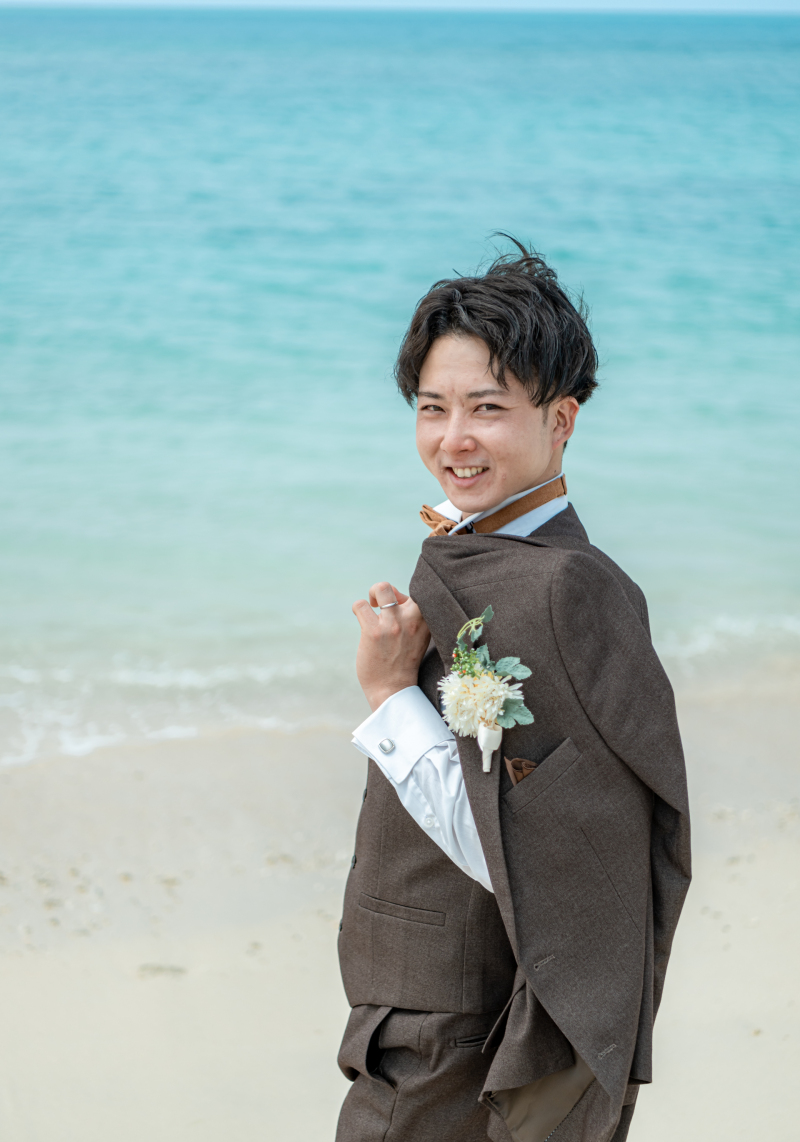 新郎様の微笑み