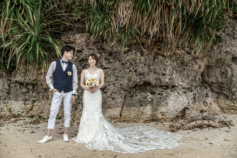 自然の前で並ぶ笑顔♡