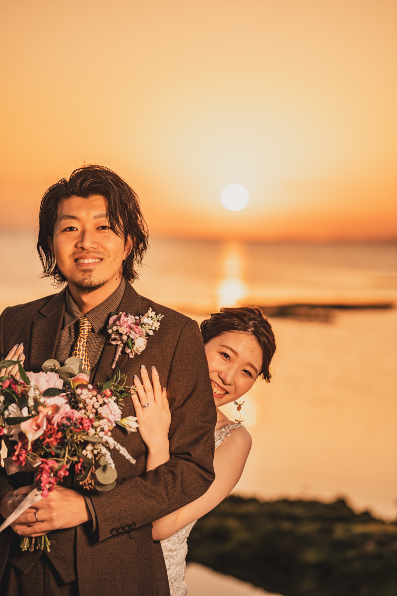 バックハグの笑顔♡