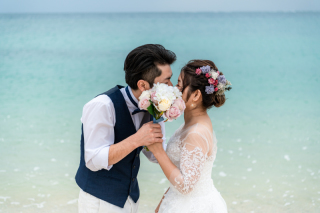 ✨ビーチフォト♬✨データ150カット以上お渡し◎三面台紙付き！