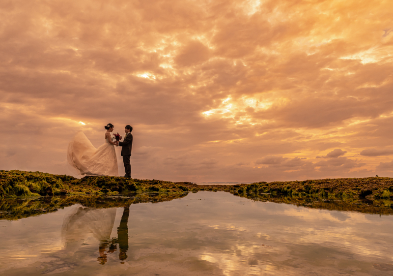 水面に映る幸せの輝き