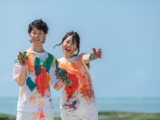 お持ち込みの絵の具でペイントフォト！ベーシックプラン