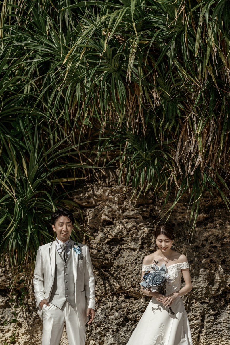 ビーチ植物と並んで♡