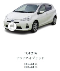 コンパクトハイブリッド車レンタカー配達・回収(那覇市内無料)