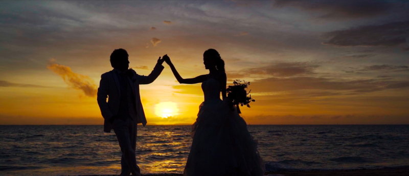 夕日を生かしたシルエットで幻想的に撮影しました！！