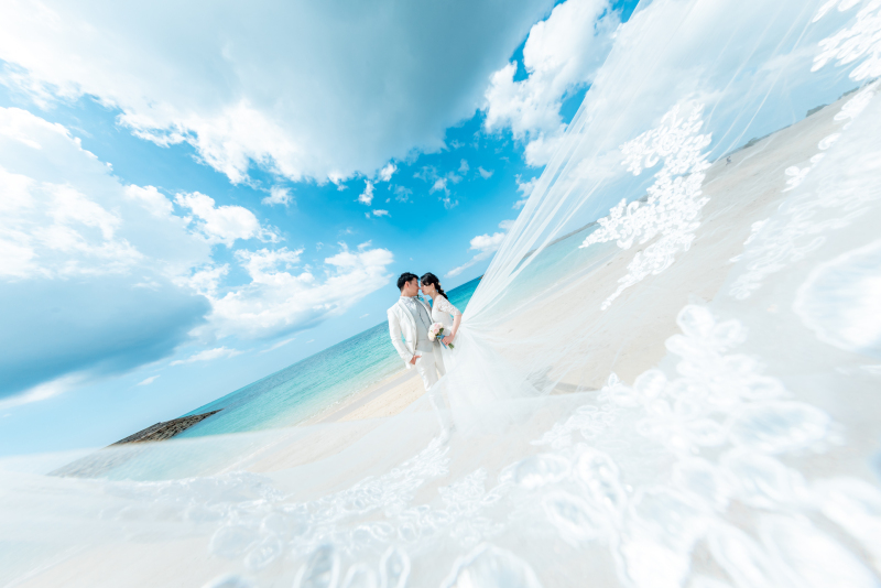 【残り1組様】✨2か所しっかりプランplus✨【青いビーチ+サンセット】ドローン+ロケ2か所+200カット+20Pアルバム